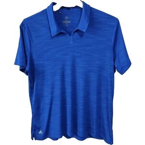 Adidas Blue Golf‎ Skipper Polo Shirt Size 2XL XXL Buttonless